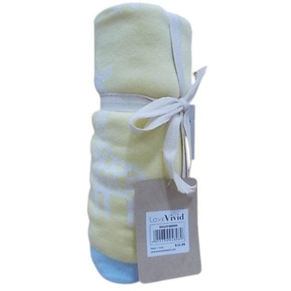 LOVE VIVID REVERSIBLE BABY BLANKETS 31"X39"